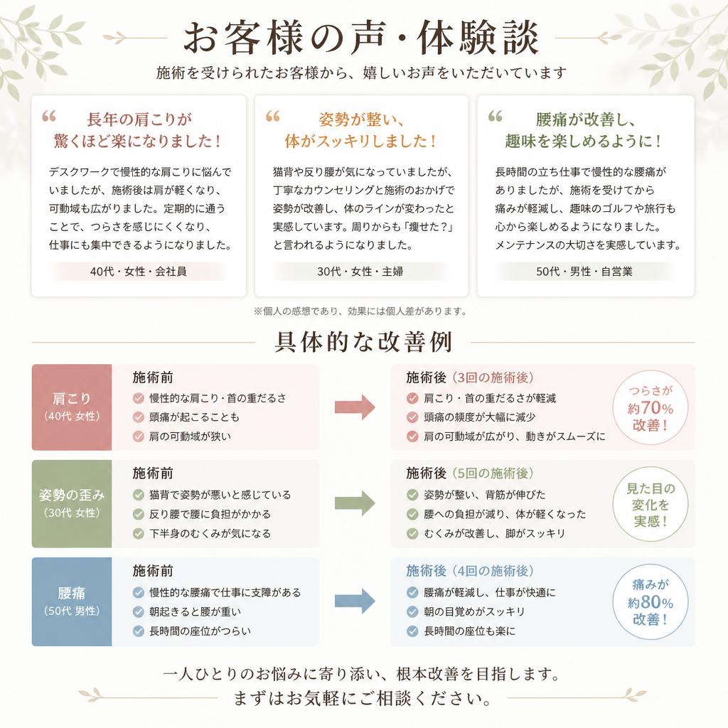 実際の施術体験