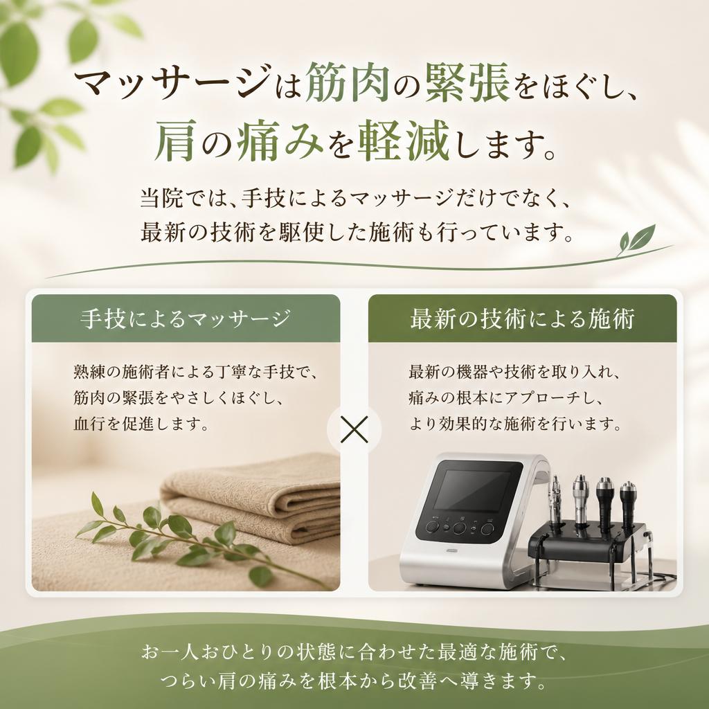 マッサージによるアプローチ