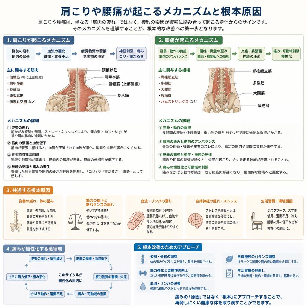 肩こり・腰痛の原因とは？