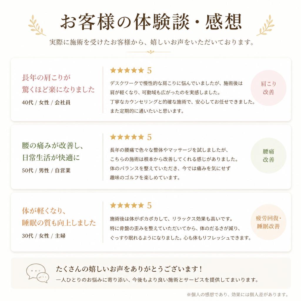 お客様の声