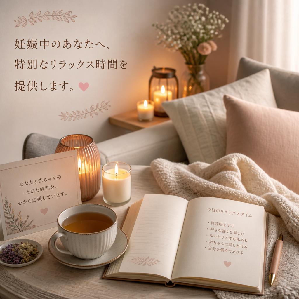 妊娠中のあなたへ、特別なリラックス時間を提供します。