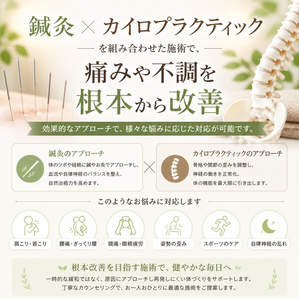 鍼灸とカイロプラクティックの融合