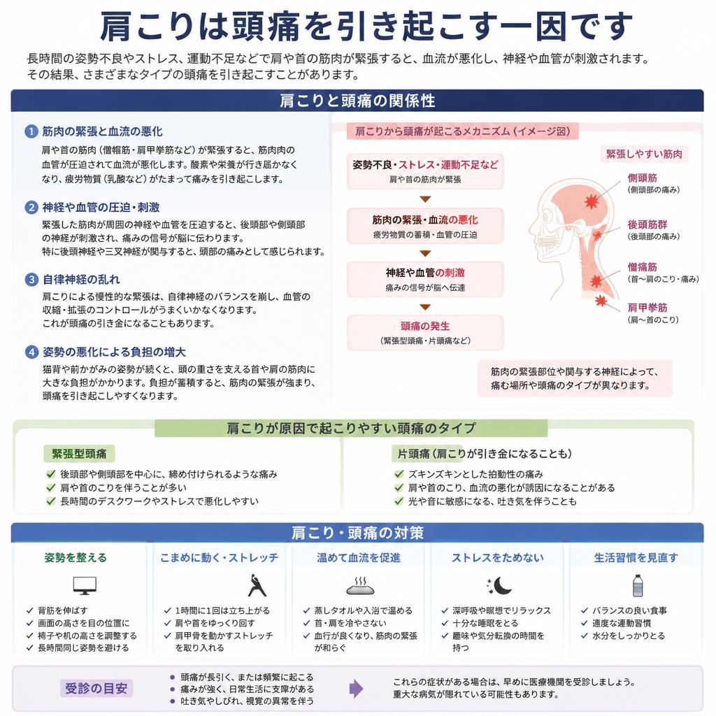 肩こりと頭痛の関係