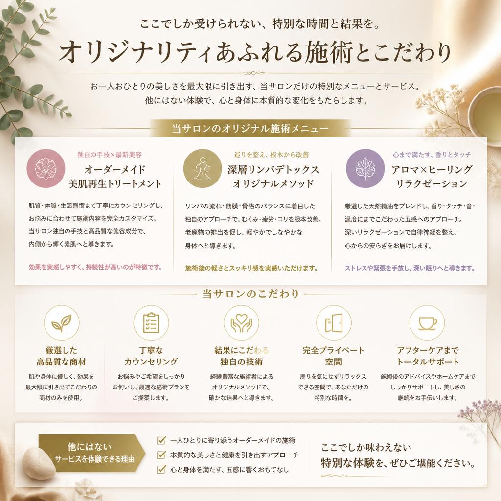 三軒茶屋鍼灸整体サロン～meliorem～の特徴