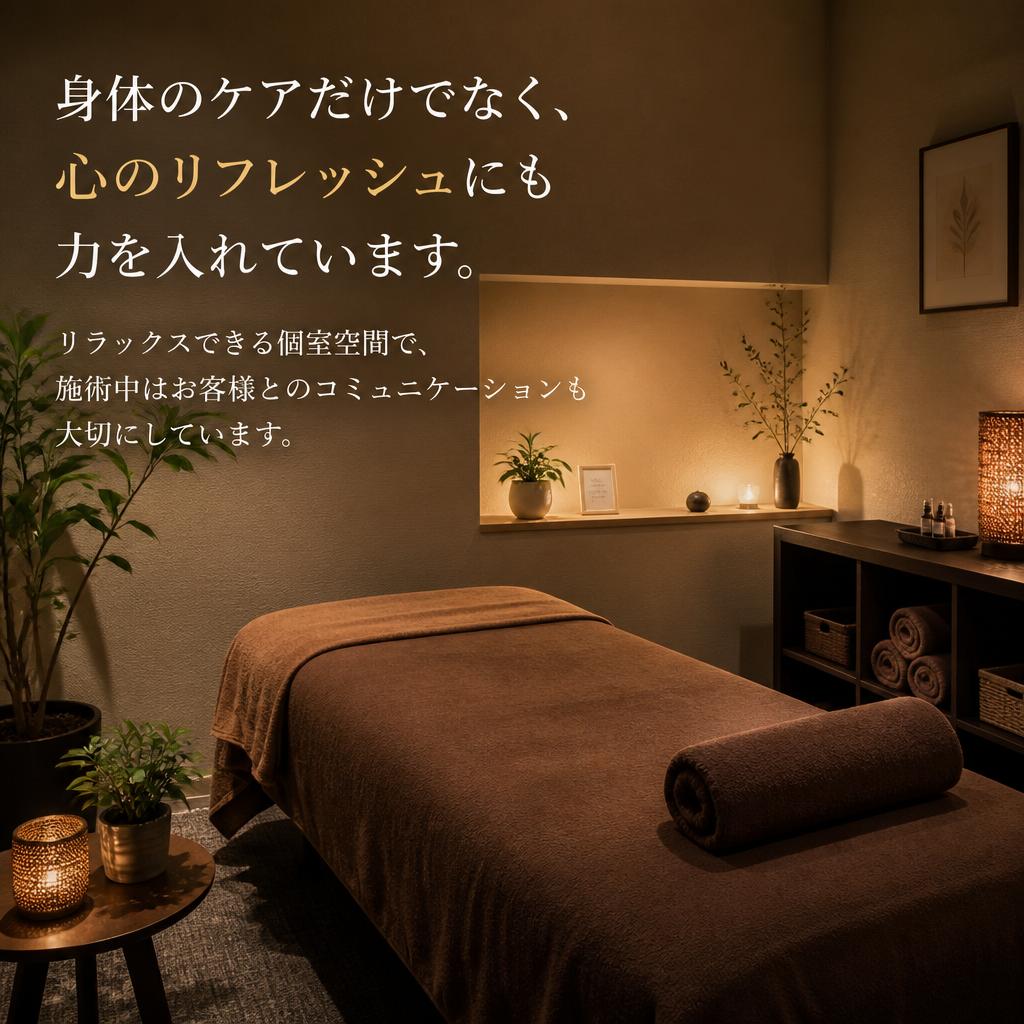 整体とボディケアで心の健康もサポート
