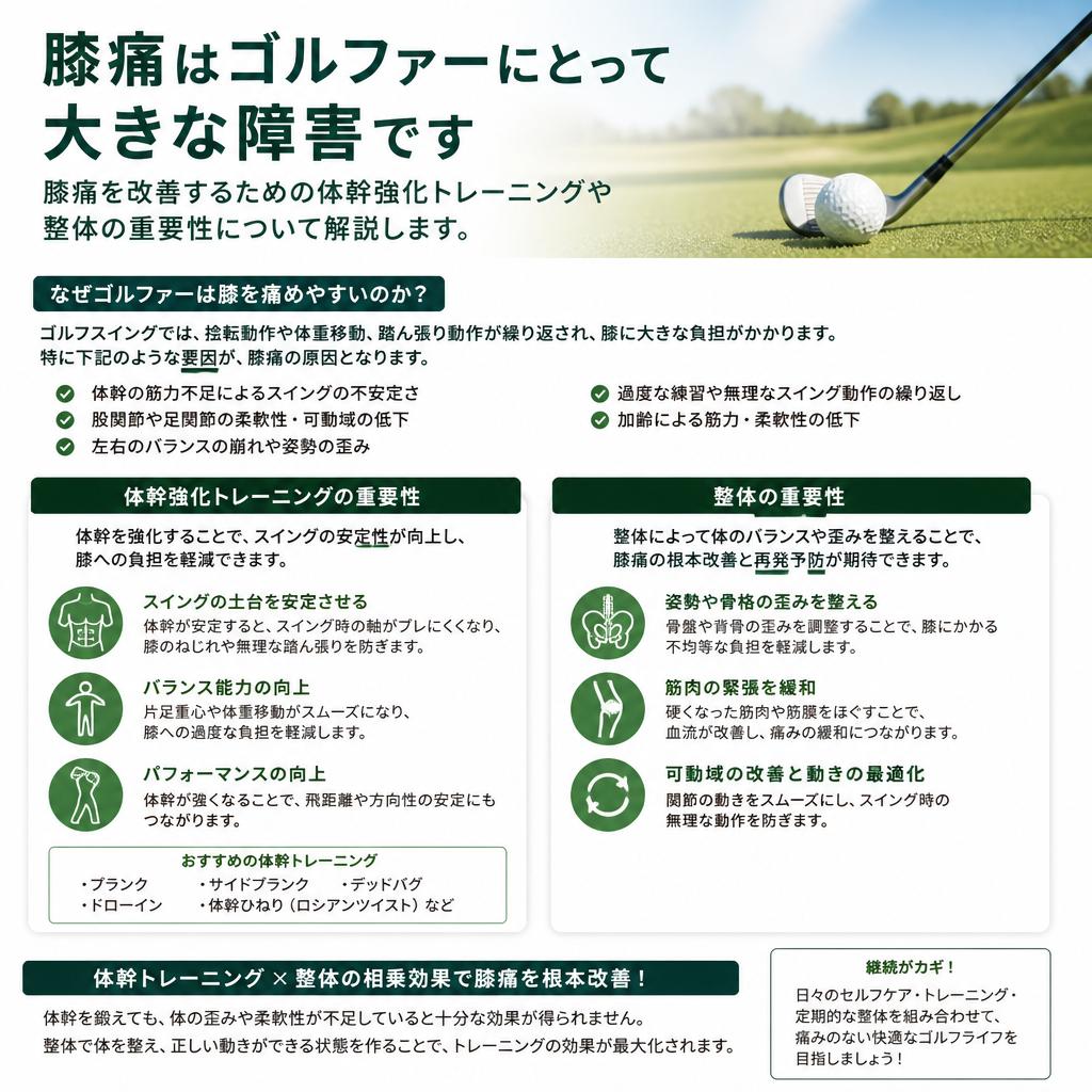 膝痛とゴルフの関係
