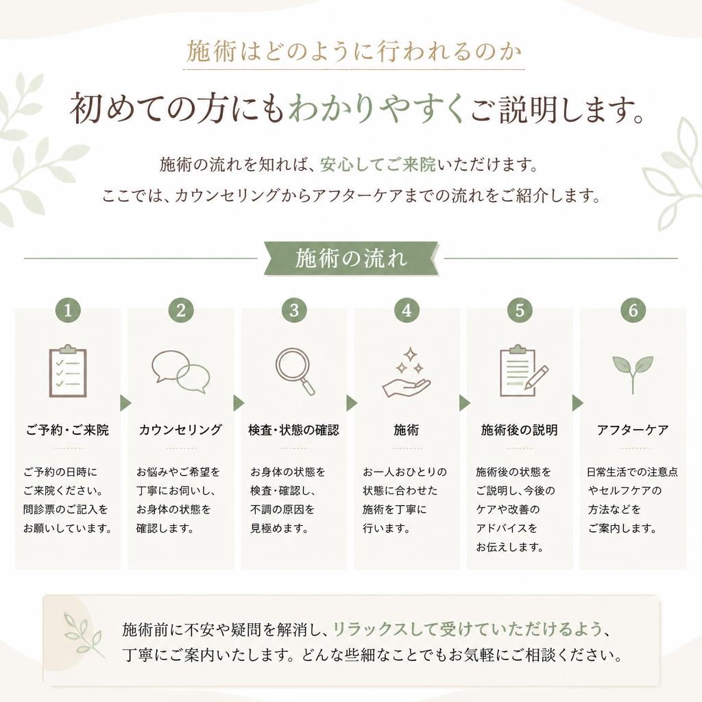 施術の流れ