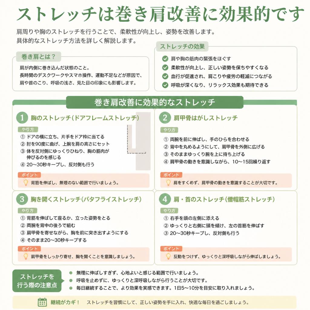 ストレッチで柔軟性をアップ
