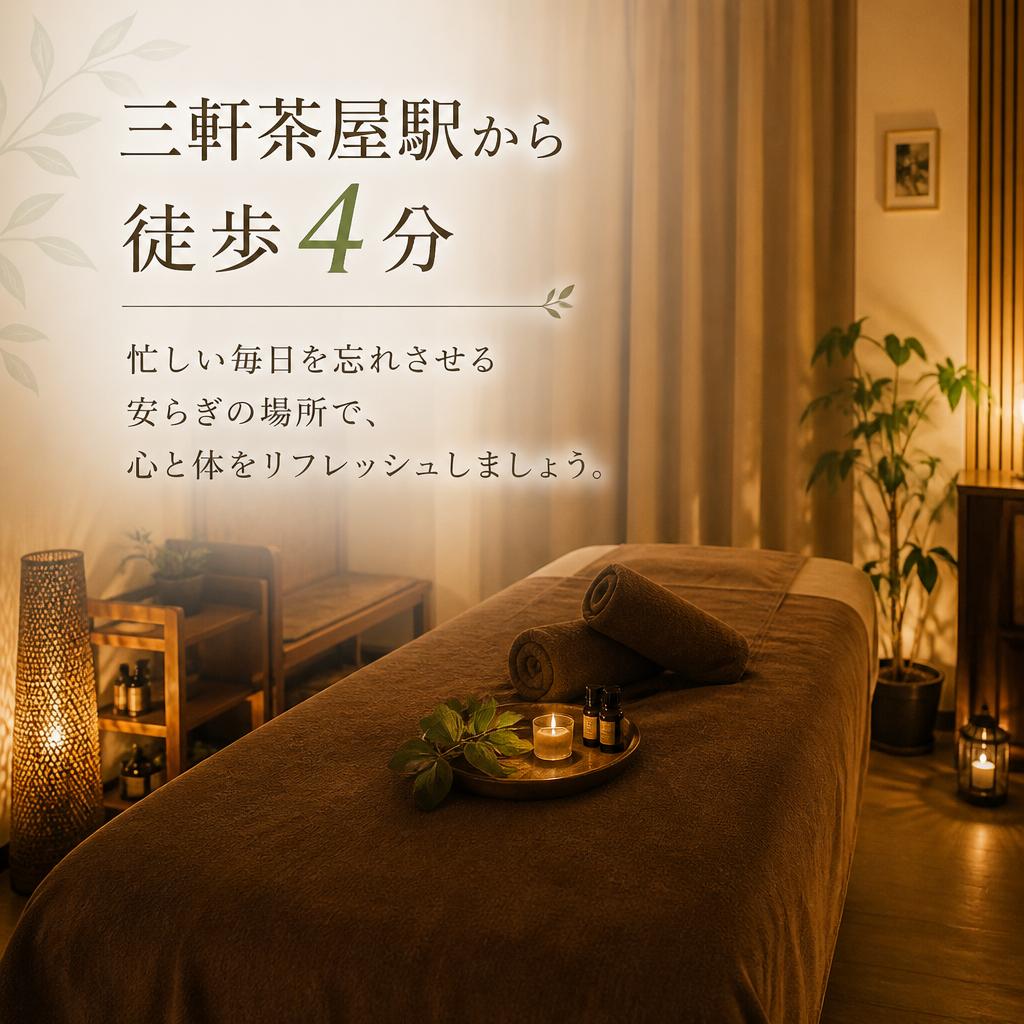 三軒茶屋でのリラクゼーション
