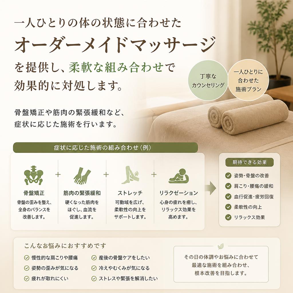 オーダーメイドマッサージの魅力