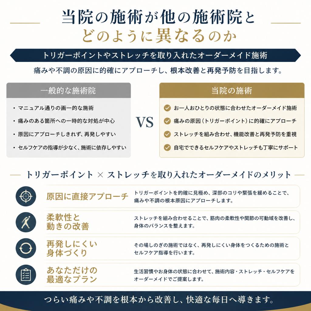 オーダーメイド施術の特徴