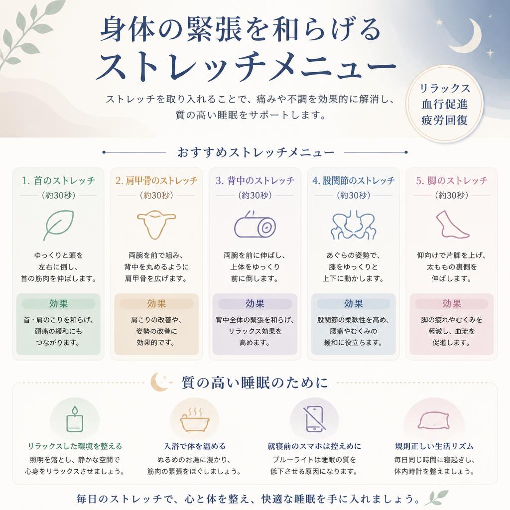 ストレッチで柔軟性アップ！
