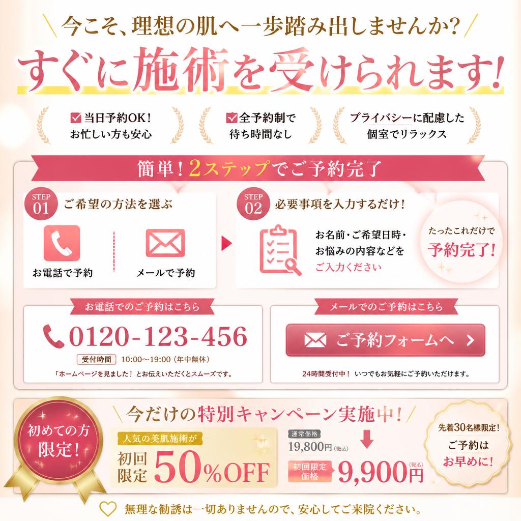 今すぐお問い合わせを！