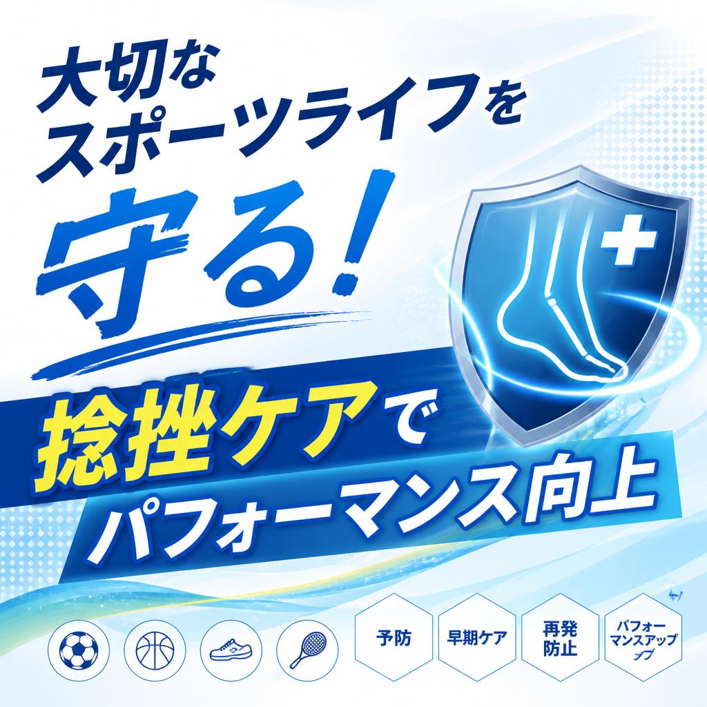 「大切なスポーツライフを守る！捻挫ケアでパフォーマンス向上」