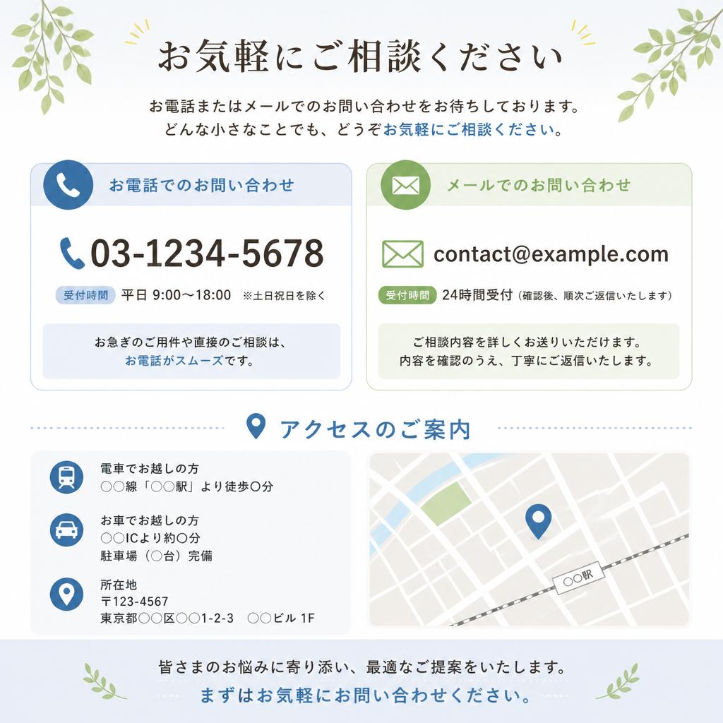 お問い合わせ・アクセス
