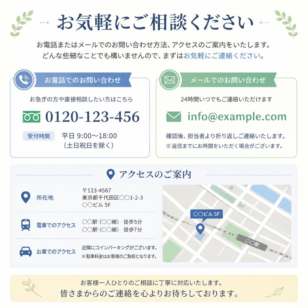 お問い合わせ・アクセス