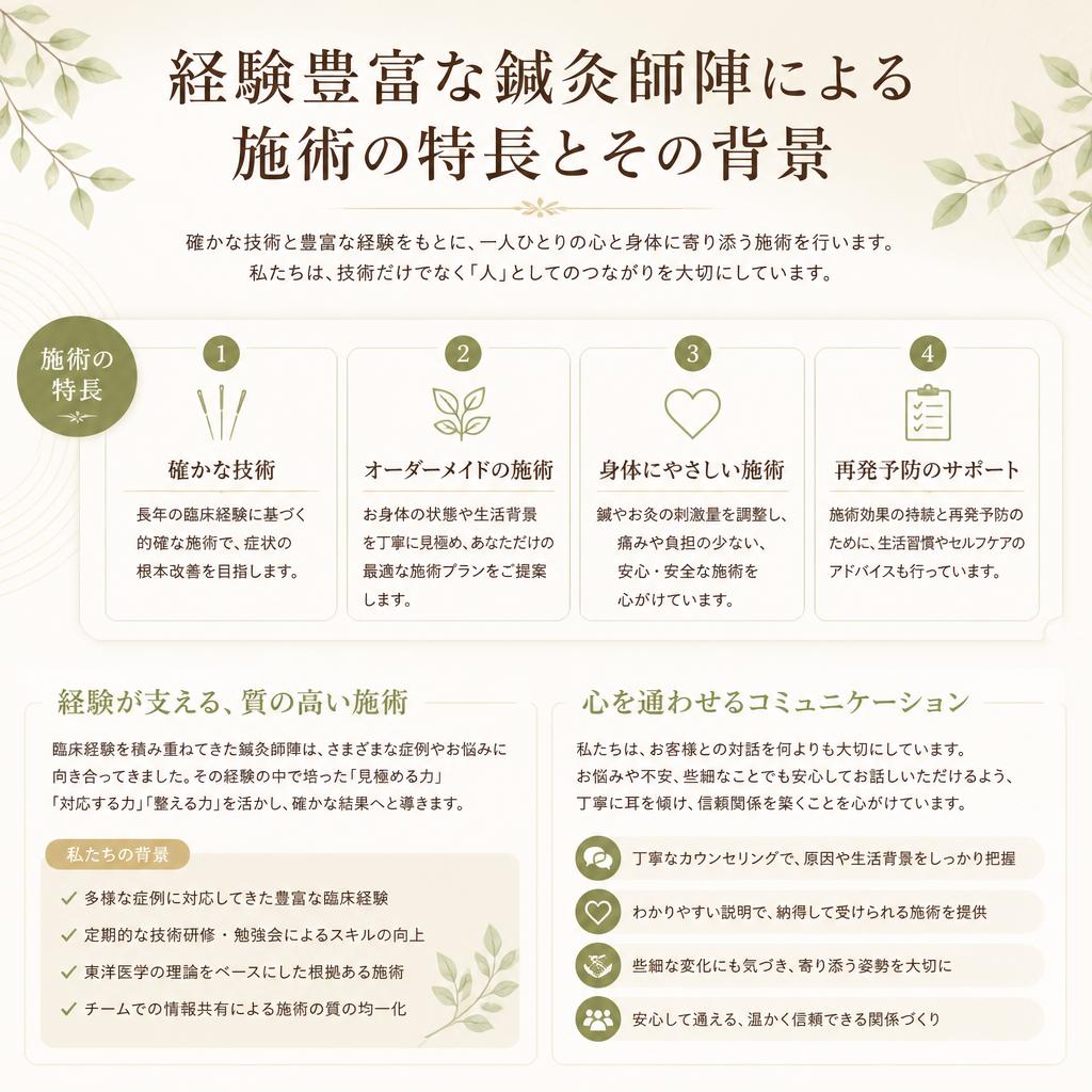 鍼灸師の技術と経験