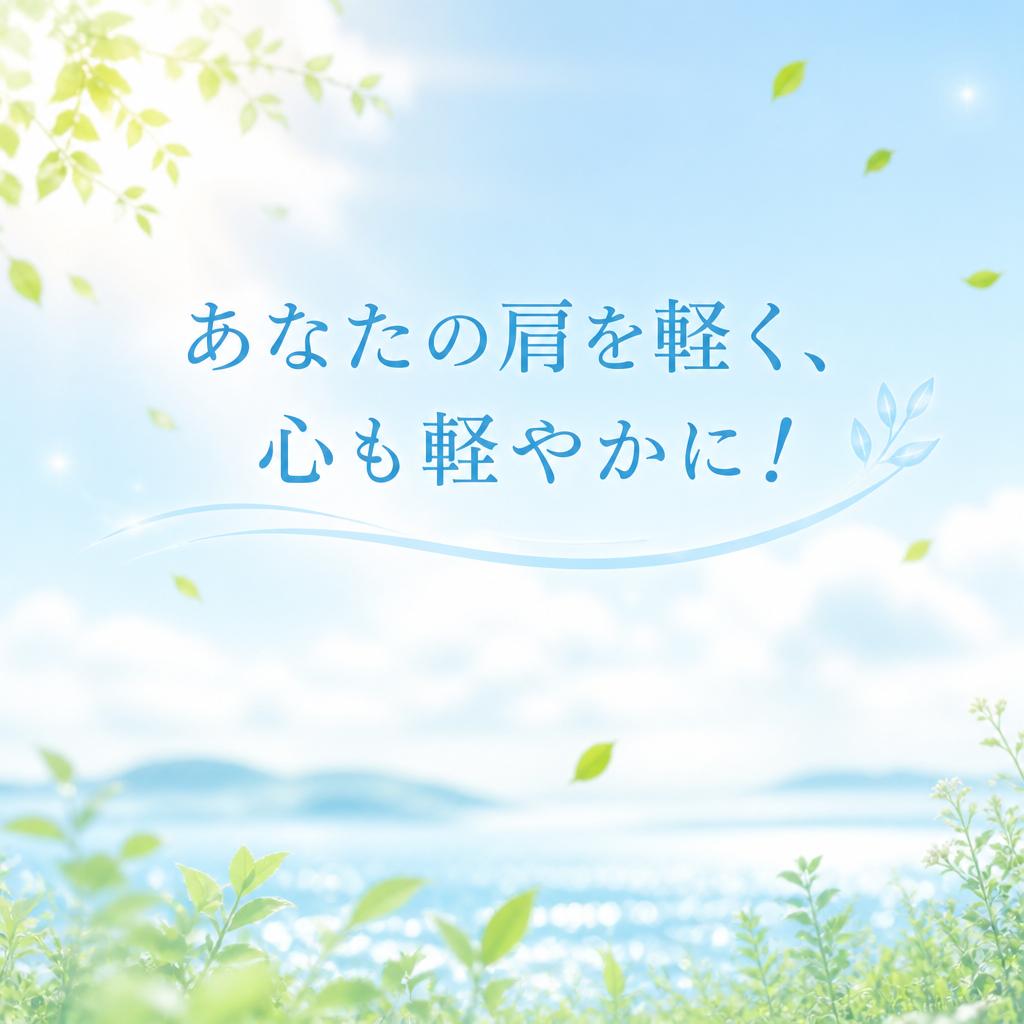 あなたの肩を軽く、心も軽やかに！
