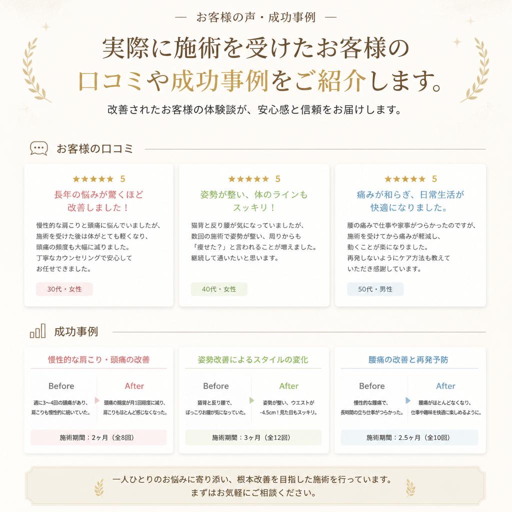 お客様の声と実績