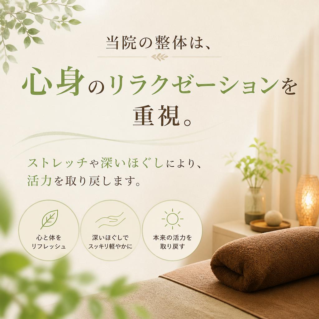 整体アプローチでリラクゼーション