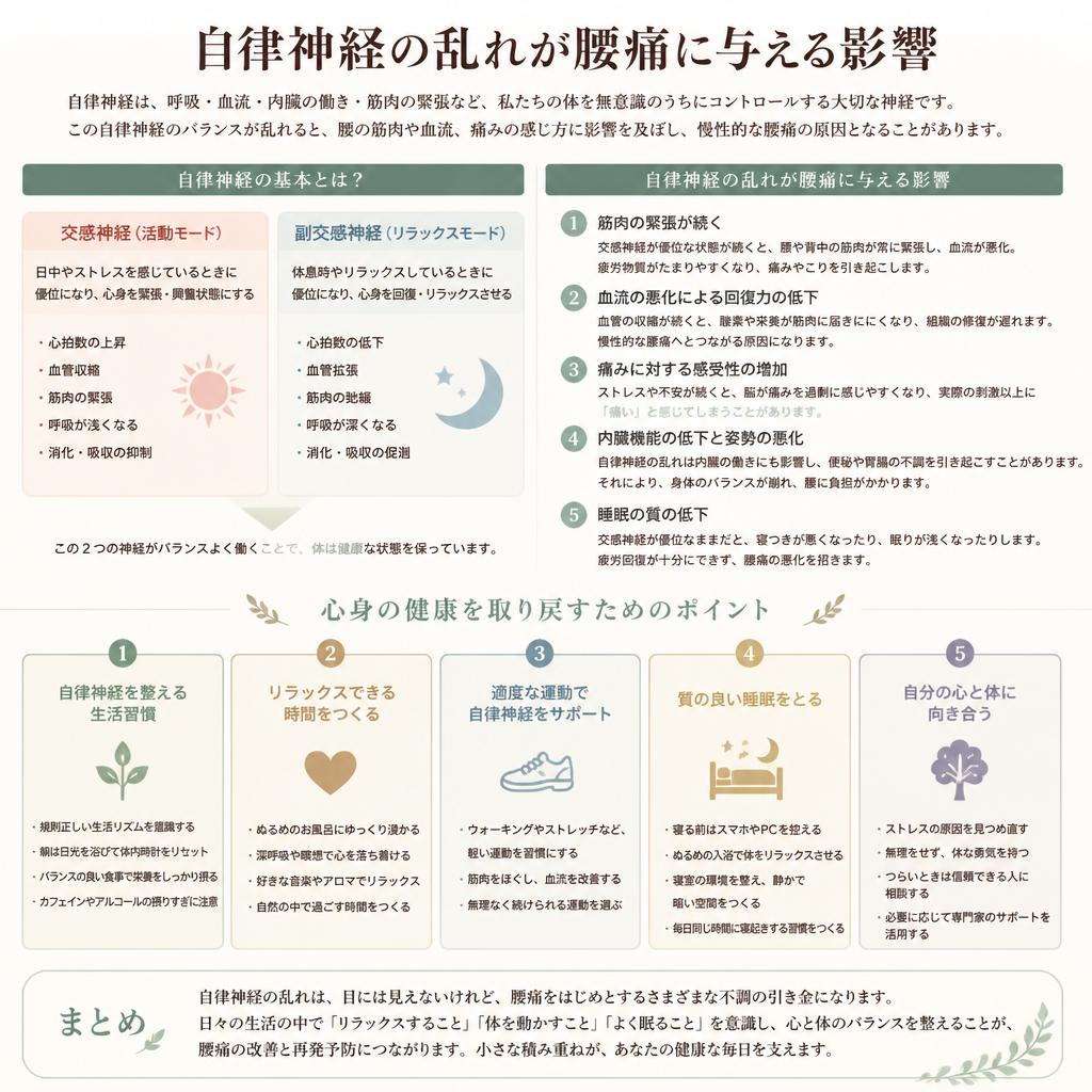 自律神経と腰痛の関係