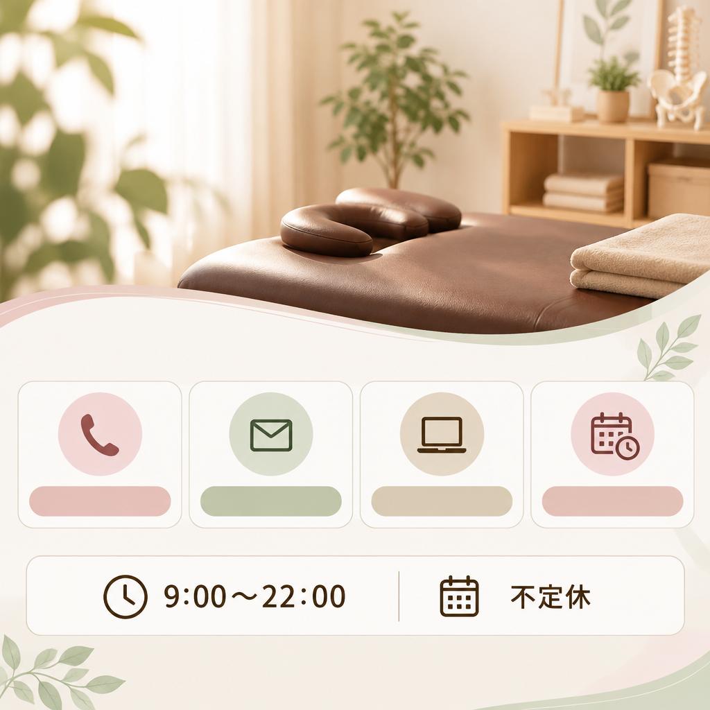 産後の腰痛を相談するなら、まずは気軽にお問い合わせください