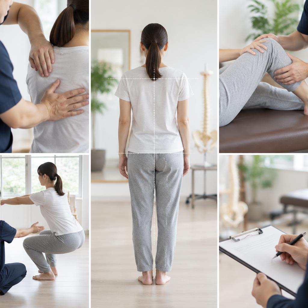 膝だけを見ない。身体全体から不調の背景を探ります